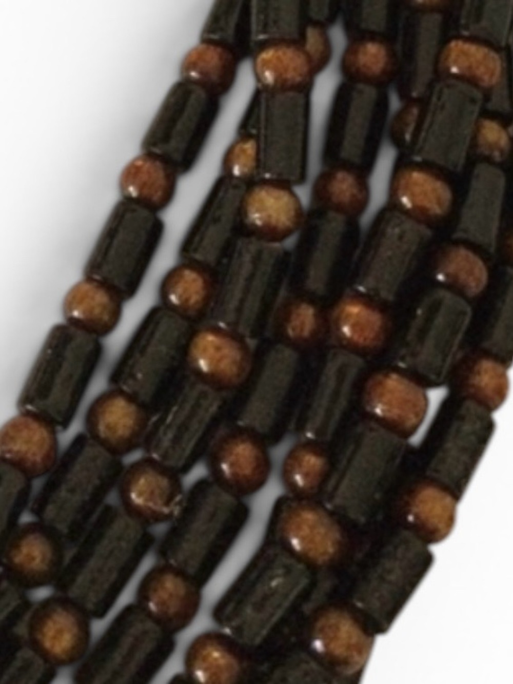 Jay King DTR 925 Sterling Silver Multi-Strand Black & Amber Beaded Necklace - Picture 12 of 15